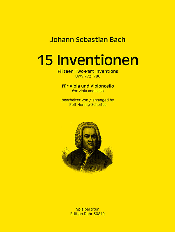 Vorderes Coverbild 15 Inventionen BWV 772-786   