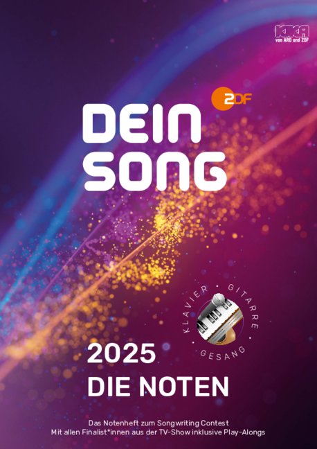 Vorderes Coverbild Dein Song 2025 - Die Noten (+QR-Code)