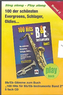 Vorderes Coverbild 100 Hits für B- und Es-Instrumente Band 2