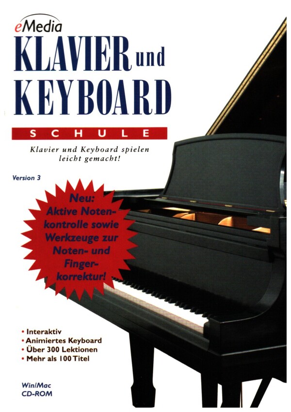 Vorderes Coverbild eMedia - Klavier- und Keyboardschule