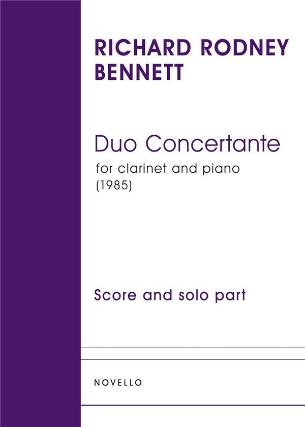 Vorderes Coverbild Duo Concertante for clarinet and piano