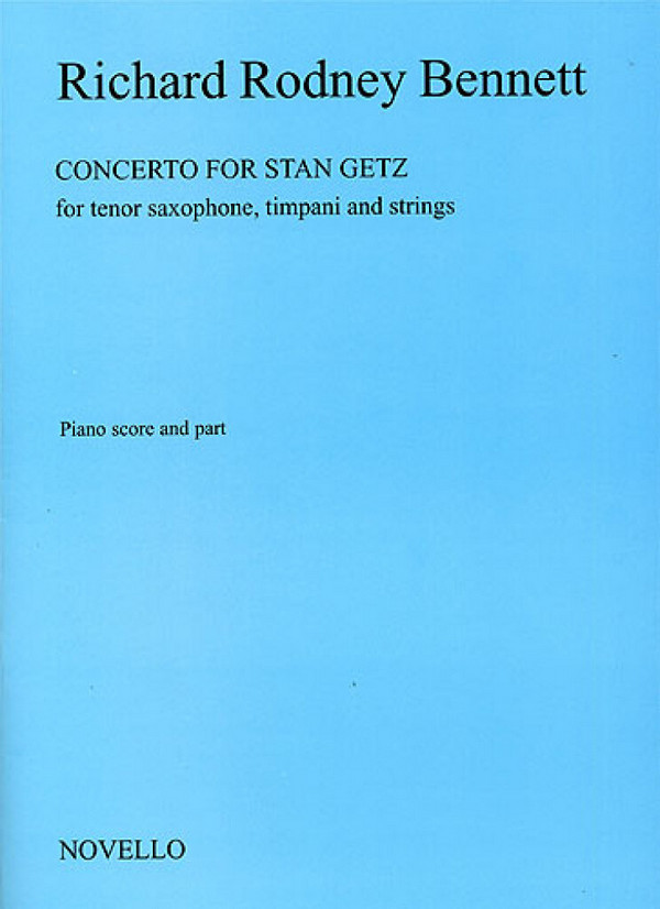 Vorderes Coverbild Concerto for Stan Getz for tenor saxophone,