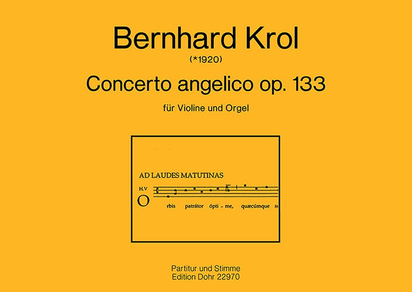 Vorderes Coverbild Concerto angelico op.133 für Violine
