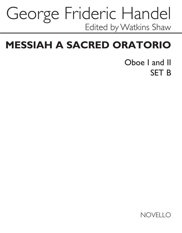Vorderes Coverbild Messiah für soli, mixed chorus