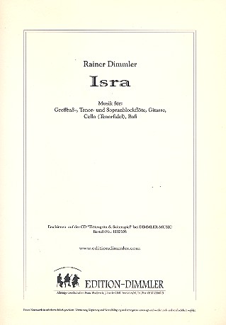 Vorderes Coverbild Isra für Blockflöte (ST GB), Gitarre,