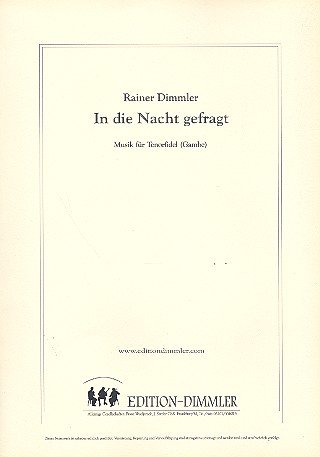 Vorderes Coverbild In die Nacht gefragt für Tenorfidel