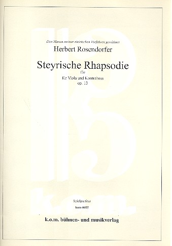 Vorderes Coverbild Steyrische Rhapsodie op.13