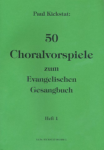 Vorderes Coverbild 50 Choralvorspiele zum Evangelischen Gesangbuch Band 1