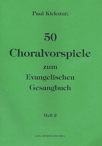 Vorderes Coverbild 50 Choralvorspiele zum Evangelischen