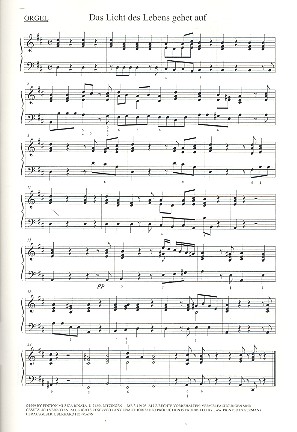 Vorderes Coverbild Das Licht des Lebens gehet auf Kantate für