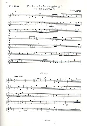 Vorderes Coverbild Das Licht des Lebens gehet auf Kantate für