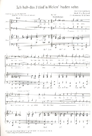 Vorderes Coverbild Ich hab das Fräul'n Helen 'baden sehn