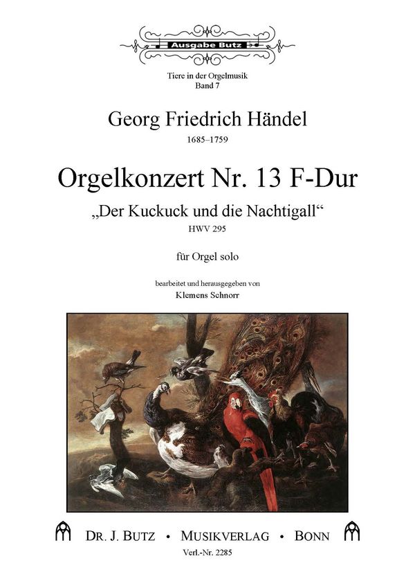 Vorderes Coverbild Orgelkonzert F-Dur Nr.13 HWV295