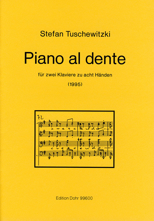 Vorderes Coverbild Piano al dente für 2 Klaviere