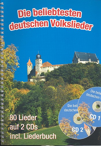 Vorderes Coverbild Die beliebtesten deutschen Volkslieder DIN A4 (+2 CD's):