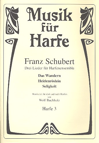 Vorderes Coverbild 3 Lieder für 3 Harfen