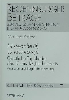 Vorderes Coverbild Nu wache auf sünder traege geistliche