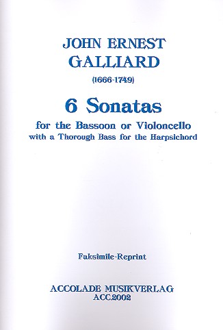 Vorderes Coverbild 6 Sonaten für Fagott (Violoncello)