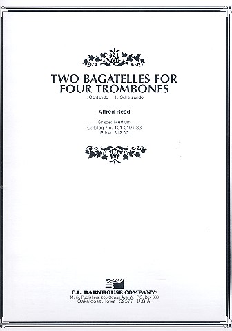 Vorderes Coverbild 2 Bagatelles for 4 trombones