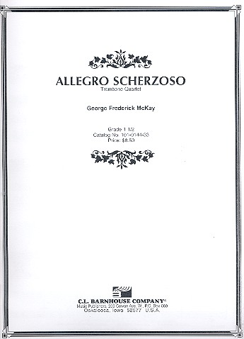 Vorderes Coverbild Allegro Scherzoso for 4 trombones