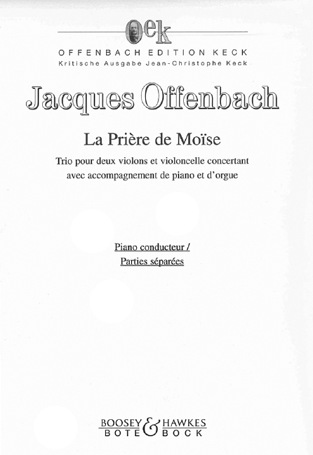 Vorderes Coverbild La Prière des Moise