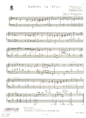 Vorderes Coverbild Lullaby in Blue