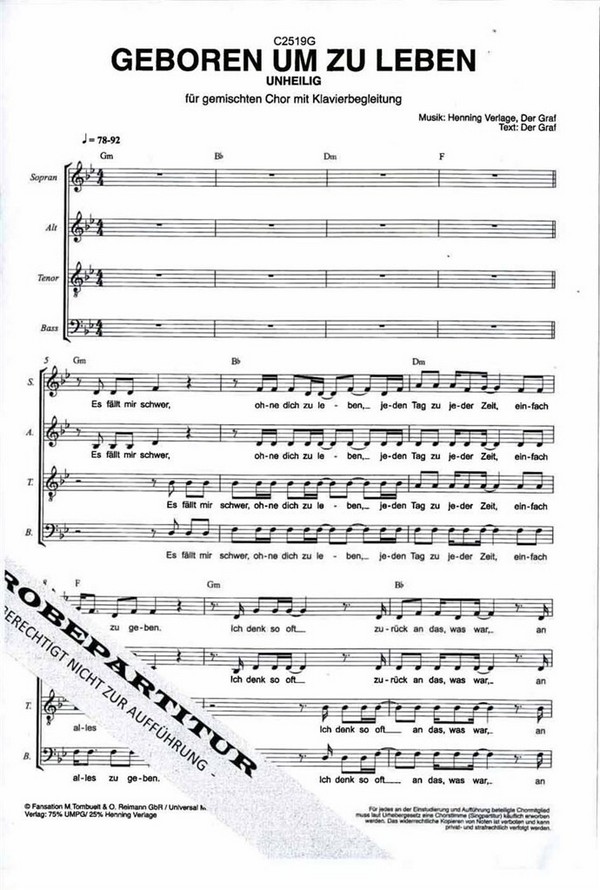 Vorderes Coverbild Geboren um zu leben