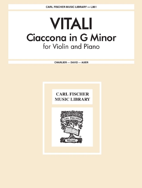 Vorderes Coverbild Ciaccona g minor for violin