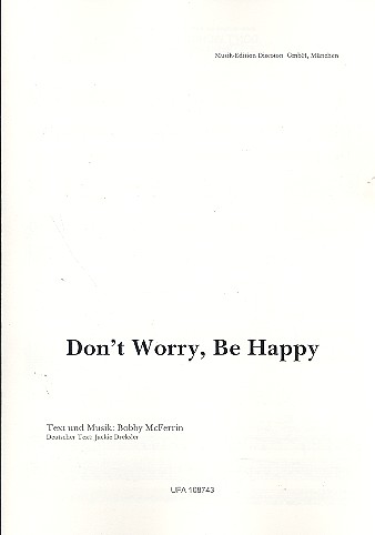 Vorderes Coverbild Don't worry, be happy