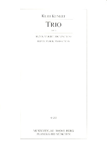 Vorderes Coverbild Trio op.5