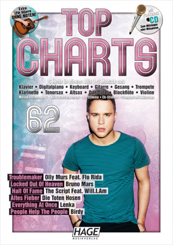Vorderes Coverbild Top Charts 62 (+CD):