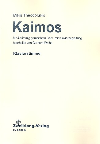 Vorderes Coverbild Kaimos für gem Chor und Klavier