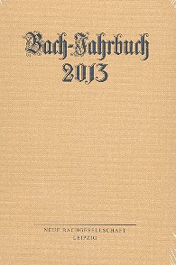 Vorderes Coverbild Bach-Jahrbuch 2013