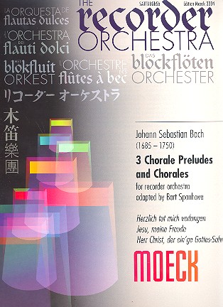 Vorderes Coverbild 3 Chorale Preludes and Chorales