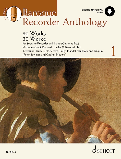 Vorderes Coverbild Baroque Recorder Anthology vol.1 (+Online Audio)