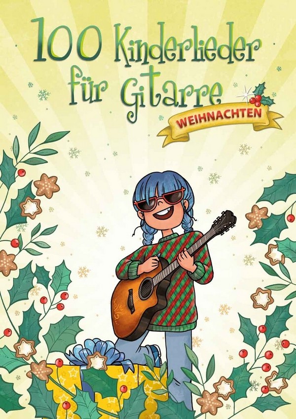 Vorderes Coverbild 100 Kinderlieder für Gitarre - Weihnachten