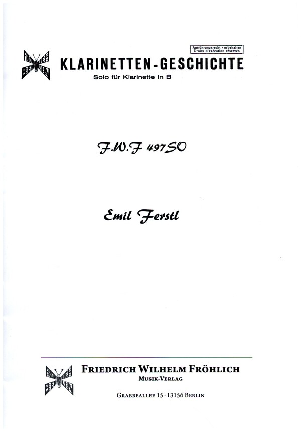 Vorderes Coverbild Klarinetten Geschichten