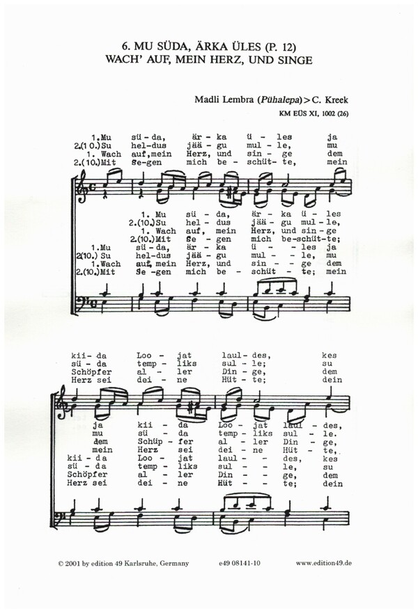 Vorderes Coverbild Wach auf mein Herz und Singe