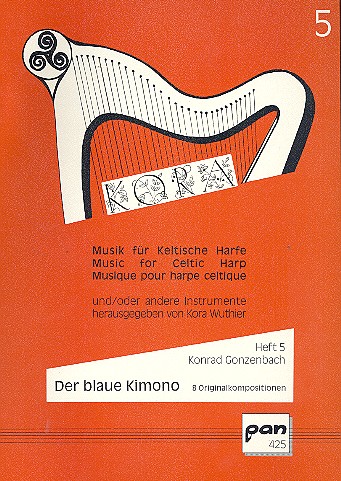 Vorderes Coverbild Der blaue Kimono für keltische Harfe