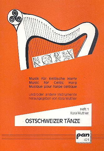 Vorderes Coverbild Ostschweizer Tänze für keltische Harfe