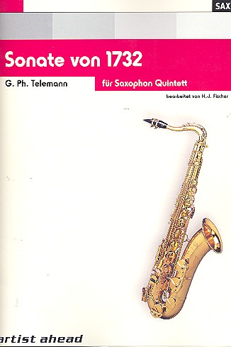 Vorderes Coverbild Sonate von 1732 für 5 Saxophone