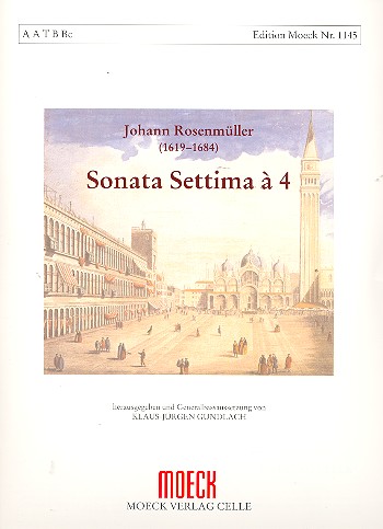 Vorderes Coverbild Sonata settima à 4 für 4 Blockflöten