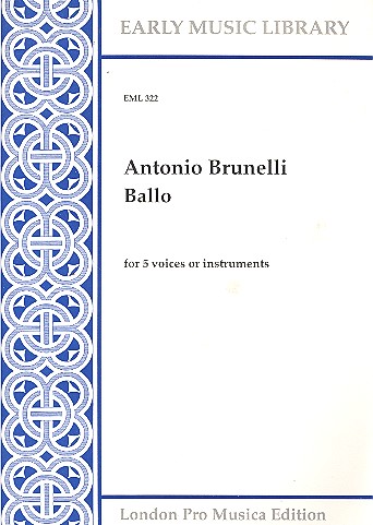 Vorderes Coverbild Ballo for 5 voices or instruments