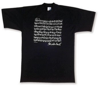 Vorderes Coverbild T-Shirt Bach Größe XL schwarz