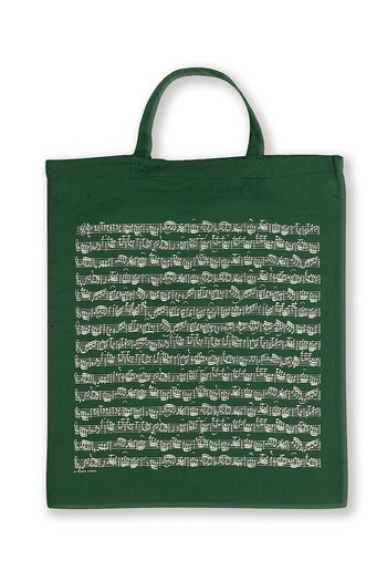 Vorderes Coverbild Tragetasche Notenblatt grün 38 x 40 cm