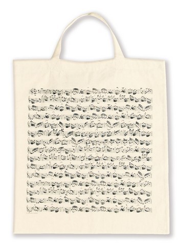 Vorderes Coverbild Tragetasche Notenblatt natur 38 x 40