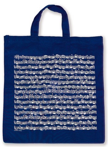 Vorderes Coverbild Tragetasche Notenblatt navy 38 x 40 cm