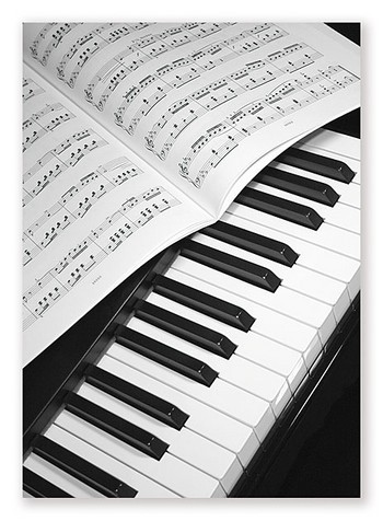 Vorderes Coverbild Postkarte Tastatur