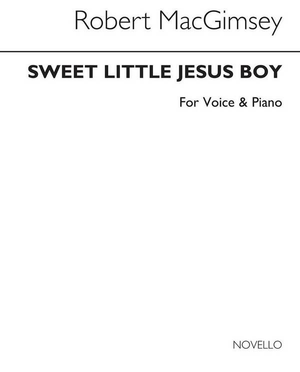 Vorderes Coverbild Sweet little Jesus Boy for voice and piano
