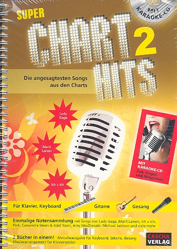 Vorderes Coverbild Super Chart Hits Band 2 (+CD): Songbook